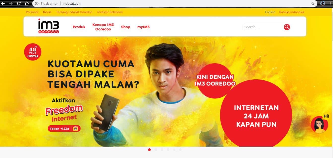 Website Indosat